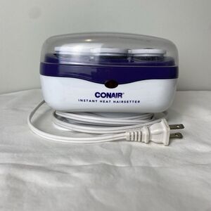 Conair Instant Heat Hairsetter 5 Jumbo Rollers Curlers Travel Working Condition